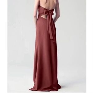 Jenny Yoo Collection “Kylie” Bridesmaid Dress in Cinnamon Rose.